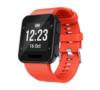 Yikamosi Compatible avec Garmin Forerunner 35 Bracelets,libération Rapide Silicone Souple Fermoir en Acier Inoxydable Remplacement Bracelet pour Garmin Forerunner35/Forerunner30 GPS Watch,Orange