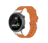 Yikamosi Compatible avec Garmin Forerunner 45 Bracelets,libération Rapide Nylon de première qualité Fermoir en Acier Inoxydable Remplacement Bracelet pour Forerunner 45/Forerunner 45S/Swim 2,Orange
