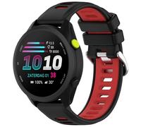 Yikamosi Compatible avec Garmin Forerunner 70 Bracelets pour Femmes et Hommes,20MM Double couleur libération Rapide Silicone Souple Remplacement Bracelet pour Forerunner 70/170,Noir/Rouge