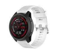 Yikamosi Compatible avec Garmin Forerunner 745 Bracelets,libération Rapide Silicone Souple Fermoir en Acier Inoxydable Remplacement Bracelet pour Garmin Forerunner 745,Blanc