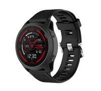 Yikamosi Compatible avec Garmin Forerunner 745 Bracelets,libération Rapide Silicone Souple Fermoir en Acier Inoxydable Remplacement Bracelet pour Garmin Forerunner 745,Noir