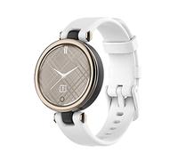 Yikamosi Compatible avec Garmin Lily Bracelets,libération Rapide Silicone Souple Fermoir en Acier Inoxydable Remplacement Bracelet pour Garmin Lily,Blanc
