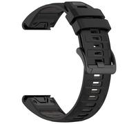 Yikamosi Compatible avec Garmin Quatix 8 47MM Bracelets pour Femmes et Hommes,22MM Double couleur Silicone Souple Fermoir en acier inoxydable Remplacement Bracelet pour Quatix 8 47MM,Noir/Gris