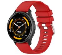 Yikamosi Compatible avec Garmin Venu 3S Bracelets pour Femmes et Hommes,18MM libération Rapide Silicone Souple Fermoir en Acier Inoxydable Remplacement Bracelet pour Garmin Venu 3S/Venu 2S,Rouge