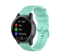 Yikamosi Compatible avec Garmin Vivoactive 3 Bracelet,20MM Slibération Rapide Silicone Souple Fermoir en acier inoxydable Remplacement Bracelet pour Garmin Vivoactive 3/Music,Menthe