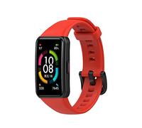 Yikamosi Compatible avec Honor Band 6 Bracelets/Huawei Band 6 Bracelets,libération Rapide TPU Souple Fermoir en Acier Inoxydable Remplacement Bracelet pour Honor Band 6/Huawei Band 6,Rouge