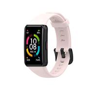 Yikamosi Compatible avec Honor Band 6 Bracelets/Huawei Band 6 Bracelets,libération Rapide TPU Souple Fermoir en Acier Inoxydable Remplacement Bracelet pour Honor Band 6/Huawei Band 6,Rose