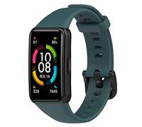 Yikamosi Compatible avec Honor Band 7/Band 6 Bracelets pour Femmes et Hommes,libération Rapide Silicone Souple TPU Fermoir Remplacement Bracelet pour Honor Band 7/Band 6/Huawei Band 6,Cyan foncé