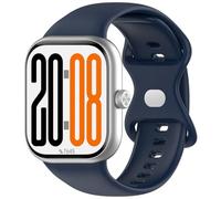 Yikamosi Compatible avec Honor Watch X5 Bracelets pour Femmes et Hommes,libération Rapide Silicone Souple Fermoir en acier inoxydable Remplacement Bracelet pour Watch X5 SmartWatch,Bleu Nuit