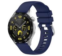 Yikamosi Compatible avec Huawei Watch GT4 Bracelets pour Femmes et Hommes,18MM libération Rapide Silicone Souple Fermoir en acier inoxydable Remplacement Bracelet pour Huawei Watch GT4 41MM,Bleu nuit