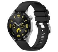 Yikamosi Compatible avec Huawei Watch GT4 Bracelets pour Femmes et Hommes,18MM libération Rapide Silicone Souple Fermoir en acier inoxydable Remplacement Bracelet pour Huawei Watch GT4 41MM,Noir