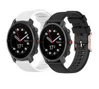 Yikamosi Compatible avec Polar Grit X Pro/Grit X Bracelets,22mm libération Rapide Silicone Souple Or rose Fermoir en acier inoxydable Remplacement Bracelet pour Polar Grit X Pro/Vantage M2,Blanc+noir