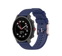 Yikamosi Compatible avec Polar Grit X Pro/Grit X Bracelets,22mm libération Rapide Silicone Souple Or rose Fermoir en acier inoxydable Remplacement Bracelet pour Polar Grit X Pro/Vantage M2,Bleu nuit