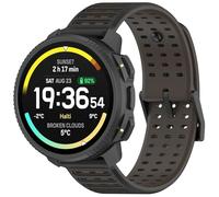 Yikamosi Compatible avec Suunto Nautic S Bracelets pour Femmes et Hommes,22MM libération Rapide Silicone Souple Fermoir en acier inoxydable Remplacement Bracelet pour Nautic S/Vertical 2,Noir/Marron