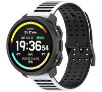 Yikamosi Compatible avec Suunto Nautic S Bracelets pour Femmes et Hommes,22MM libération Rapide Silicone Souple Fermoir en acier inoxydable Remplacement Bracelet pour Nautic S/Vertical 2,Blanc/Noir