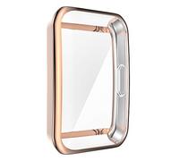 Yikamosi Coque de Protection Compatible avec Honor Band 7/Huawei Band 7,Anti-Rayures Anti Chute TPU Souple Coque de Pare-Chocs pour Honor Band 7/Huawei Band 7 Smartwatch,Or Rose