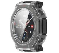 Yikamosi Coques avec Protection d'écran en Verre trempé Protection complète Anti-Chocs,Coque Ultra Fine HD pour Compatible avec Amazfit T-Rex 3 Pro 48MM,Dégager