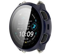 Yikamosi Coques avec Protection d'écran en Verre trempé Protection complète Anti-Chocs,Coque Ultra Fine HD pour Compatible avec Amazfit Cheetah2 Pro,Bleu Nuit