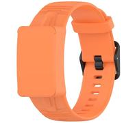 Yikamosi Ultra doux Silicone Souple Fermoir en acier inoxydable Réglable Remplacement Bracelet pour Femmes et Hommes Compatible avec WHOOP 4.0,Orange