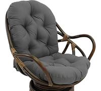 YIKANLIA Fauteuil en Rotin Pivotant Coussin pour Fauteuil À Bascule Intérieur Rocker Coussin Pivotant Pad de Remplacement pour Fauteuil Durable Doux Coussin,A12