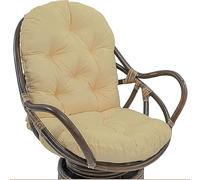 YIKANLIA Fauteuil en Rotin Pivotant Coussin pour Fauteuil À Bascule Intérieur Rocker Coussin Pivotant Pad de Remplacement pour Fauteuil Durable Doux Coussin,A3