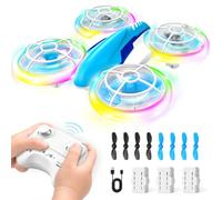 YIKANWEN Drone Enfant, Mini Drone Télécommandé avec Lumières LED | Jouet Avion de 6, 7, 8, 9, 10+ Ans, 3 Piles, Cadeaux pour Garçons et Filles, Convient pour Usage Intérieur et Extérieur