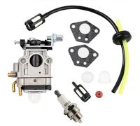 YIKAOMAI® Carburateur pour débroussailleuse 52cc 49cc 43cc Carbu Kit avec Joint, Tuyau, Bougie d'allumage et Filtre à Essence.carburateur debroussailleuse