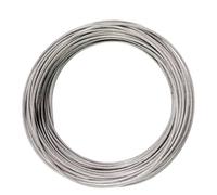YIKAOMAI® Corde de fil en acier inoxydable 304 de 30 m, diamètre 3 mm, revêtement en PVC haute performance pour filet de jardin, treillis de maille, ligne de vêtements de patio (3mm-30 mètres)