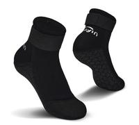 Yikayin Chaussettes de natation en néoprène de 3 mm pour enfants et tout-petits, chaussettes de natation thermiques antidérapantes pour la plage, la piscine, les sports nautiques, Noir , 9-11.5 Little