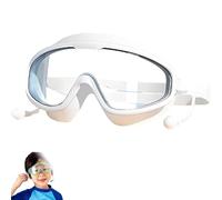 Yikeyuan Magic Puffy Goggles,Kiggles - Swim Goggles For Kids, Nose Clip, Anti-Fog, Uv Protection, 180° Wide View, Secure Fit Ensures Worry-Free Swimming Whether In Pools (White)