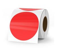 YIKIADA 500 pièces étiquettes thermiques points rouges vinyle 76mm autocollant rouleau adresse autocollants étanche imprimante autocollants pour logo code à barres QR code inventaire