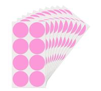 YIKIADA Autocolleurs Ronds Rose 50 mm Marquage Adhésifs Points Autocollants Étanches Petits Étiquettes de Codification par Couleur 80 Pièces