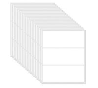 YIKIADA Étiquettes Adhésives Inscriptibles Blanches 102×51 mm 60 Pièces | Étiquettes en Planches, Inscriptibles et Étanches, Adhérence Fiable, pour Déménagement, Archives, Adresses et Entrepôt