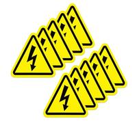 YIKIADA Lot de 10 autocollants pour risques électriques 10 x 10 cm