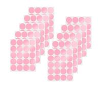 YIKIADA Lot de 200 pastilles adhésives roses En vinyle 50 mm Autocollants ronds amovibles Étanche Pour bureau
