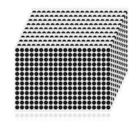 YIKIADA Lot de 2600 pastilles adhésives en vinyle - Noir - 13 mm - Autocollants ronds amovibles - Étanche - Pour bureau…
