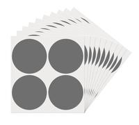 YIKIADA Lot de 40 autocollants ronds de 100 mm - Gris - Points de marquage autocollants - Imperméables - Petites étiquettes de code couleur