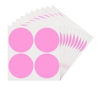 YIKIADA Lot de 40 autocollants ronds roses de 100 mm - Pour le marquage - Imperméables - Petites étiquettes de code couleur