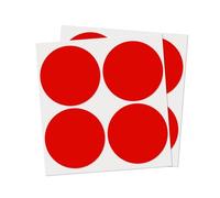 YIKIADA Lot de 40 étiquettes autocollantes rondes rouges de 100 mm pour bureau, école, maison, entrepôt