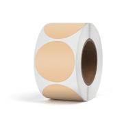 YIKIADA Lot de 500 étiquettes thermiques en vinyle à pois kaki, 38 mm, autocollantes, imperméables, pour logo, code-barres QR, code d'inventaire