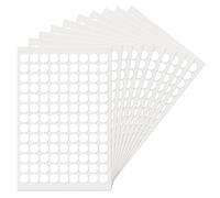 YIKIADA Petites Pastilles Adhésives Blanches 13 mm Repérage 1170 Pièces | Étiquettes sur Planches, Étanches et Faciles à Repérer, pour Agendas, Petits Objets, Inventaire et Codage Couleur de Bureau