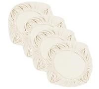 Yikko Elastic Stretch Spandex Housses de siège lavables pour chaises de bureau, salle à manger, bar, décoration de fête de mariage (4, beige)