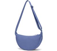 YIKOEE Petit sac à bandoulière en forme de demi-lune pour homme et femme, bleu, Small