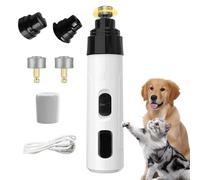 Yikuhot Moulin à ongles pour chien, chat et chien, broyeur à ongles silencieux pour chiens de petite, moyenne et grande taille, fournitures de toilettage électrique à 2 vitesses, cadeaux pour les