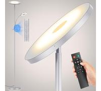 Yikuneng 42W 4500LM LED Lampadaire Gris, Super Lumineux Dimmable Lampadaire sur Pied Salon avec Lecture Lampe, Télécommande et Contrôle Tactile Lampadaires 2700K-6500K pour Salon Chambre Bureau