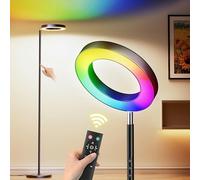 Yikuneng RGB Lampadaire LED, 42W Dimmable Lampe Changement de Couleur, 2700K-6500K Lecture Lampadaires avec Télécommande et Contrôle Tactile et Minuterie, Lampadaire Haut pour Salon Chambre Burea