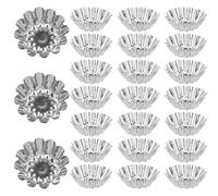YILANJIN 25PCS Mini Moules à Tarte, Moules à Tarte aux Oeufs, Moule à Biscuits, Moules à Tartelettes Antiadhésifs, Moules à Briochettes, Cupcakes Moule, Moules de Cuisson pour Pudding, Gâteau, Muffin