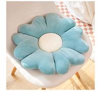 YILANLAN Coussin d'oreiller Fleur Oreillers de Plancher Tapis de Chaise Oreillers décoratifs Oreillers pour canapé - lit Mousqueton pour Rideau (30 CM, Blue White)