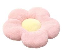 YILANLAN Cute Flower Cushion Plush Floor Pillow Casual Comfortable Pillow Office Living Room Bed Decoration Cushion Simple Room Decoration (50cm, Pink)