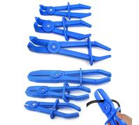 Yilceemy 6 pièces Pinces Tuyaux, Pince Durite Carburant, Pinces à Durite, en 3 tailles, pour arrêter le débit, pour les conduites de carburant, les tuyaux flexibles d'eau de refroidissement (Bleu)